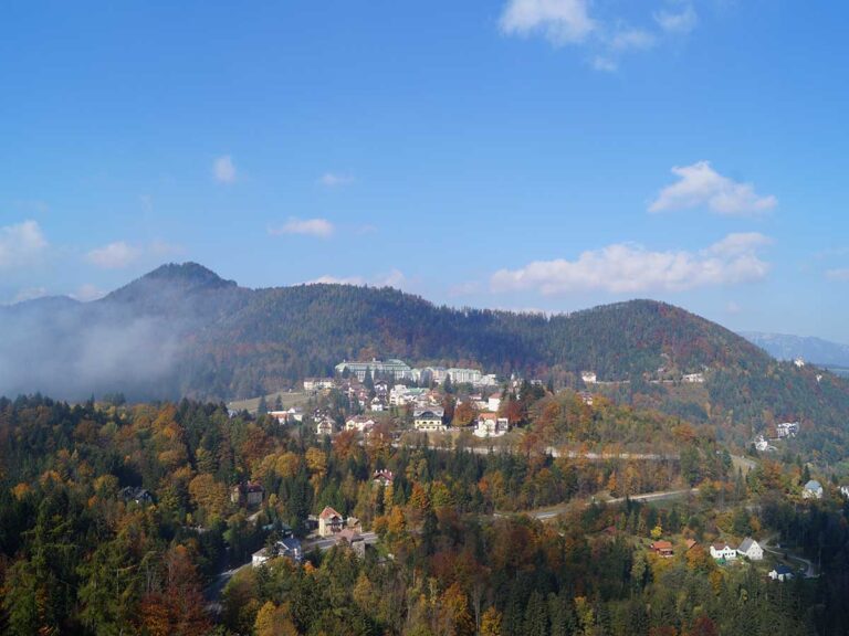 Aussicht von der Terrasse Sporthotel