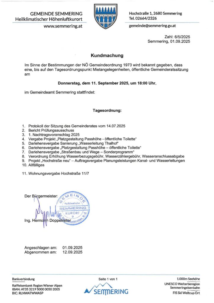 Gemeinde Semmering