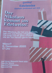 Nikolaus im Edelweiss