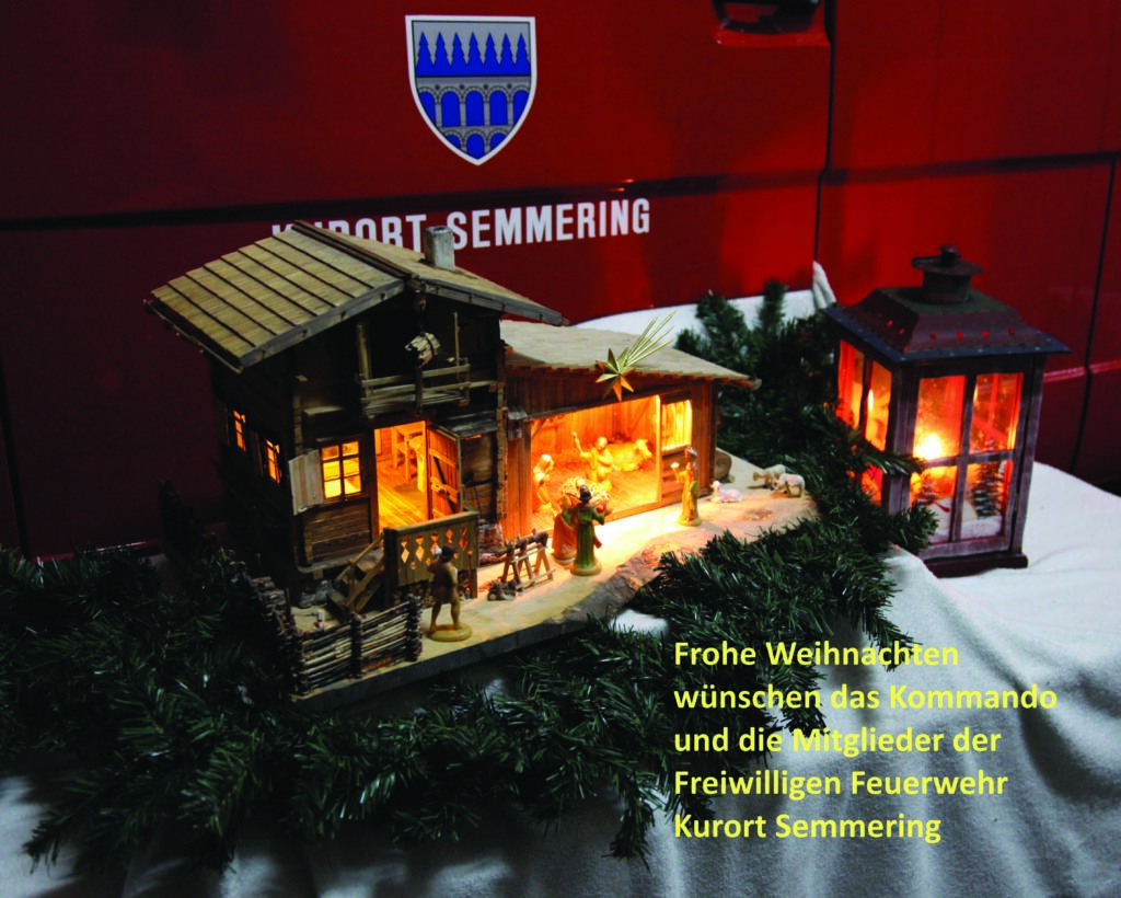 Weihnachtskrppe bei der Feuerwehr Semmering